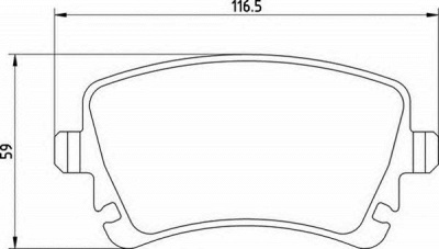 MAGNETI MARELLI 363710201469 -  Комплект тормозных колодок, дисковый тормоз